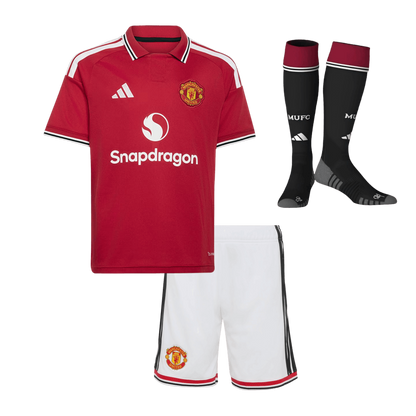 Manchester United Heimtrikot-Set mit Stutzen Kinder 2026/27