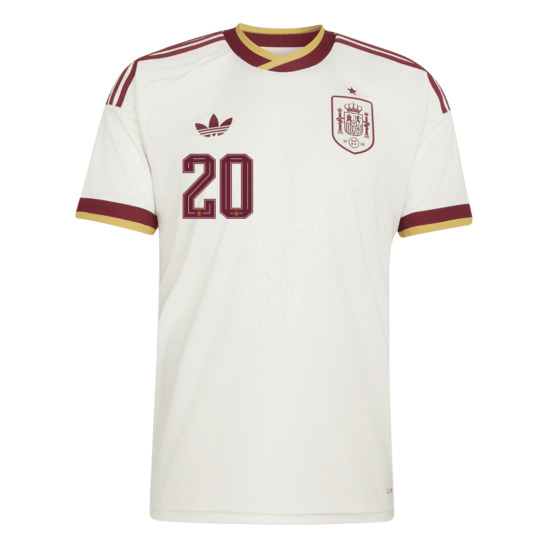 Spagna Maglia Mondiale Trasferta 2026 PEDRI #20