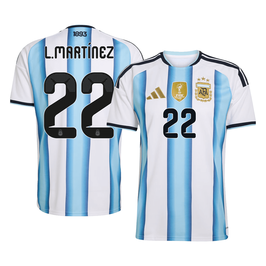 Argentina World Cup Maglia Home 2026 L.MARTÍNEZ #22 [PREMIUM]