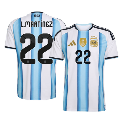 Argentina World Cup Maglia Home 2026 L.MARTÍNEZ #22 [PREMIUM]