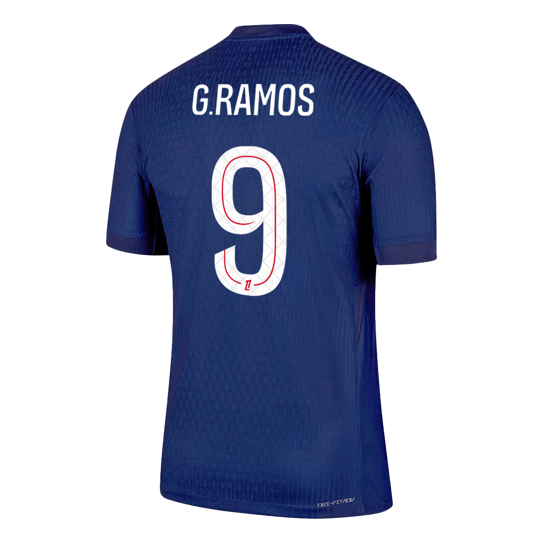 Maillot Domicile PSG Version Joueur 2025/26 G.RAMOS #9 Coupe Ajustée