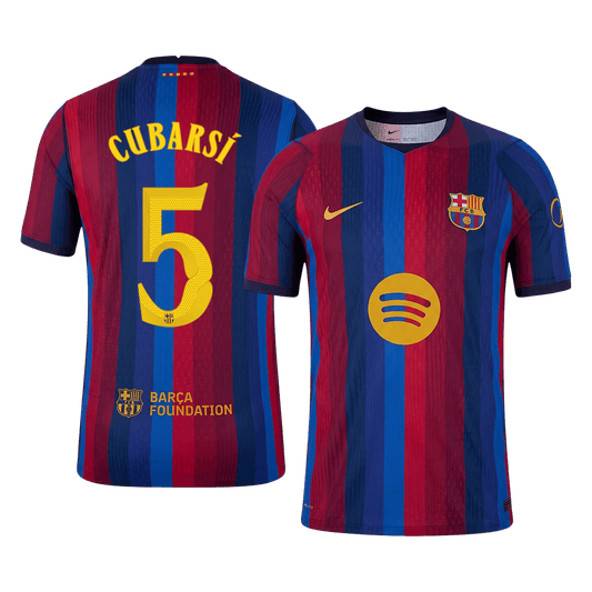 Barcelona Heimtrikot 2026/27 – CUBARSÍ #5 – UCL (Spielerversion)