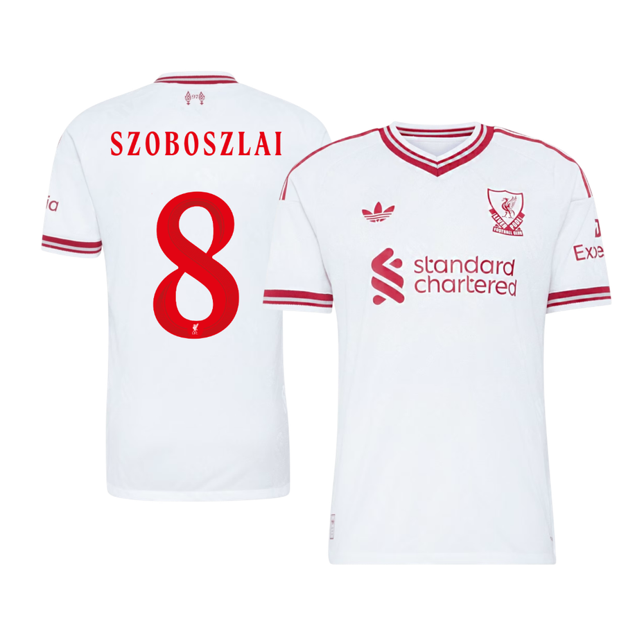 Liverpool Auswärtstrikot 2026/27 – SZOBOSZLAI #8 – UCL (Spielerversion)