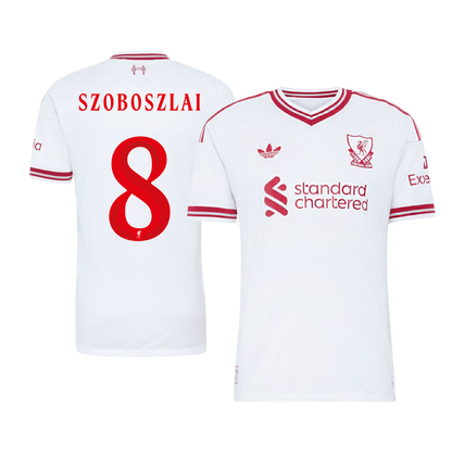 Liverpool Auswärtstrikot 2026/27 – SZOBOSZLAI #8 – UCL (Spielerversion)