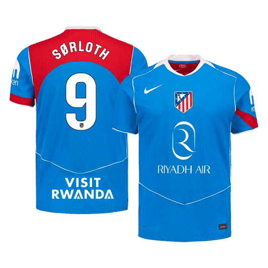 Atletico Madrid Player Version Trikot Drittes Auswärts 2025/26 SØRLOTH #9 Slim Fit