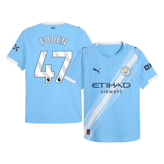 Manchester City Player Version Trikot Heim 2025/26 FODEN #47 Slim Fit