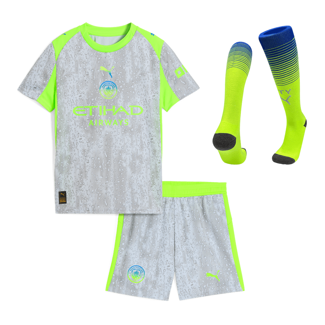 Manchester City Kinder Trikot Komplett-Set Drittes Auswärts 2025/26