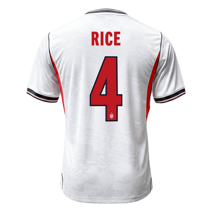 Maglia Inghilterra World Cup Versione Giocatore Home 2026 RICE #4 Slim Fit