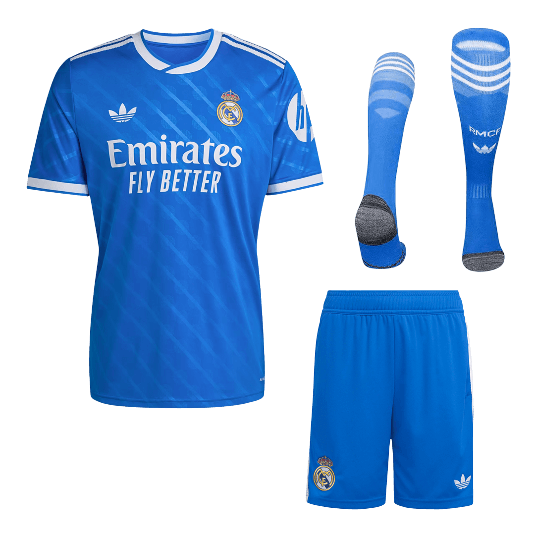 Kit completo da trasferta 2025/26 dei Blancos