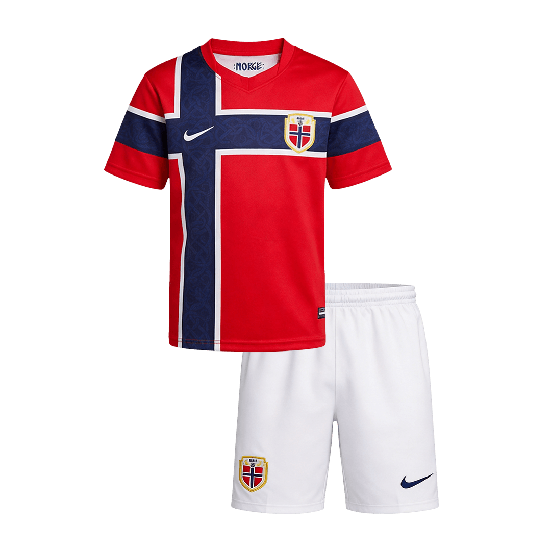 Ensemble Maillot et Short Enfant Norvège Coupe du Monde Domicile 2026