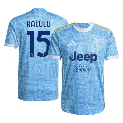 Juventus Player Version Trikot Auswärts 2025/26 KALULU #15 Slim Fit