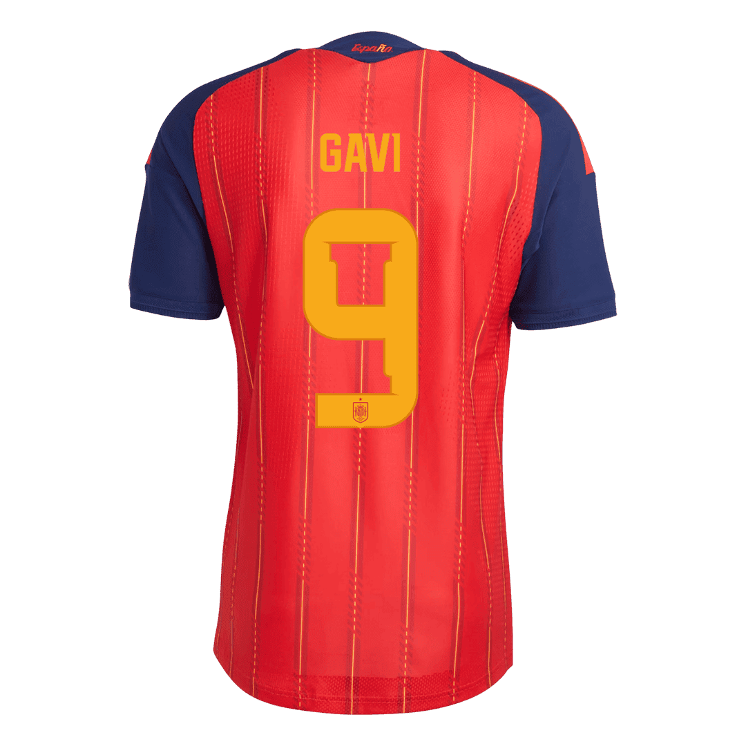 [Champion Edition] Spanien Heimtrikot WM 2026 – GAVI #9 (Spielerversion)