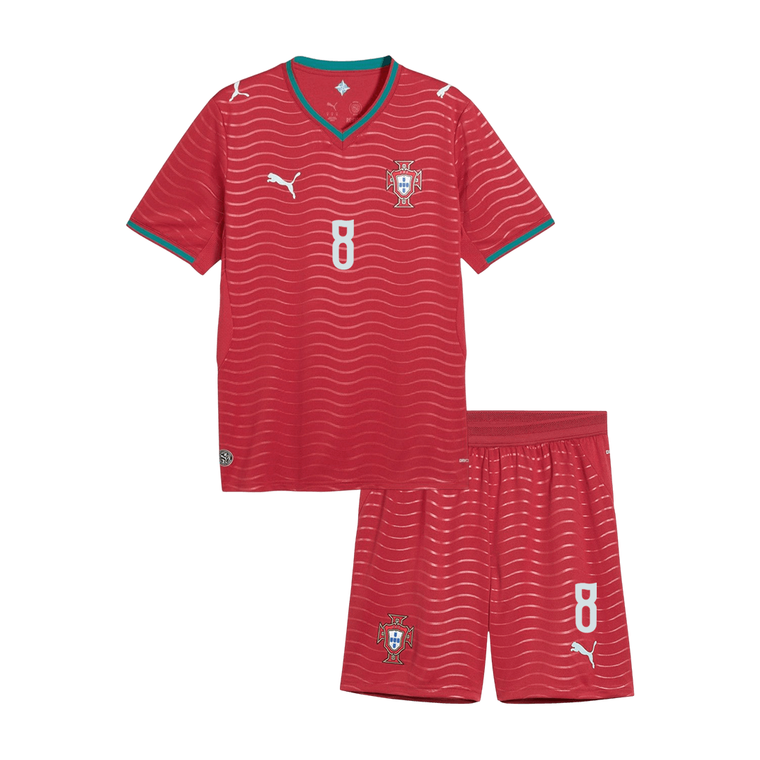 Portugal World Cup Kinder Trikot Set Heim 2026 B. FERNANDES #8 [PREMIUM] – Bild 11