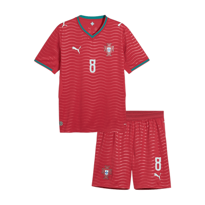 Portugal World Cup Kinder Trikot Set Heim 2026 B. FERNANDES #8 [PREMIUM] – Bild 11