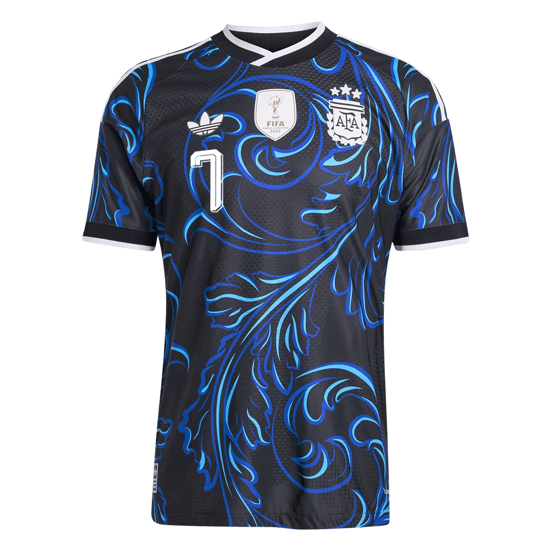 Argentina World Cup Player Version Trikot Auswärts 2026 DE PAUL #7 Slim Fit