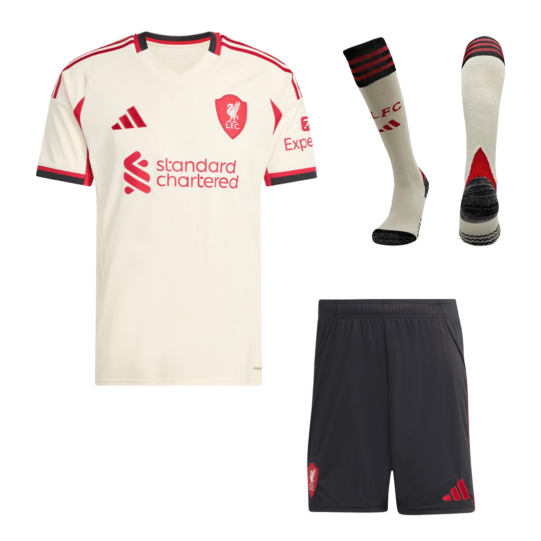Set Completo Maglia Trasferta Liverpool 2025/26
