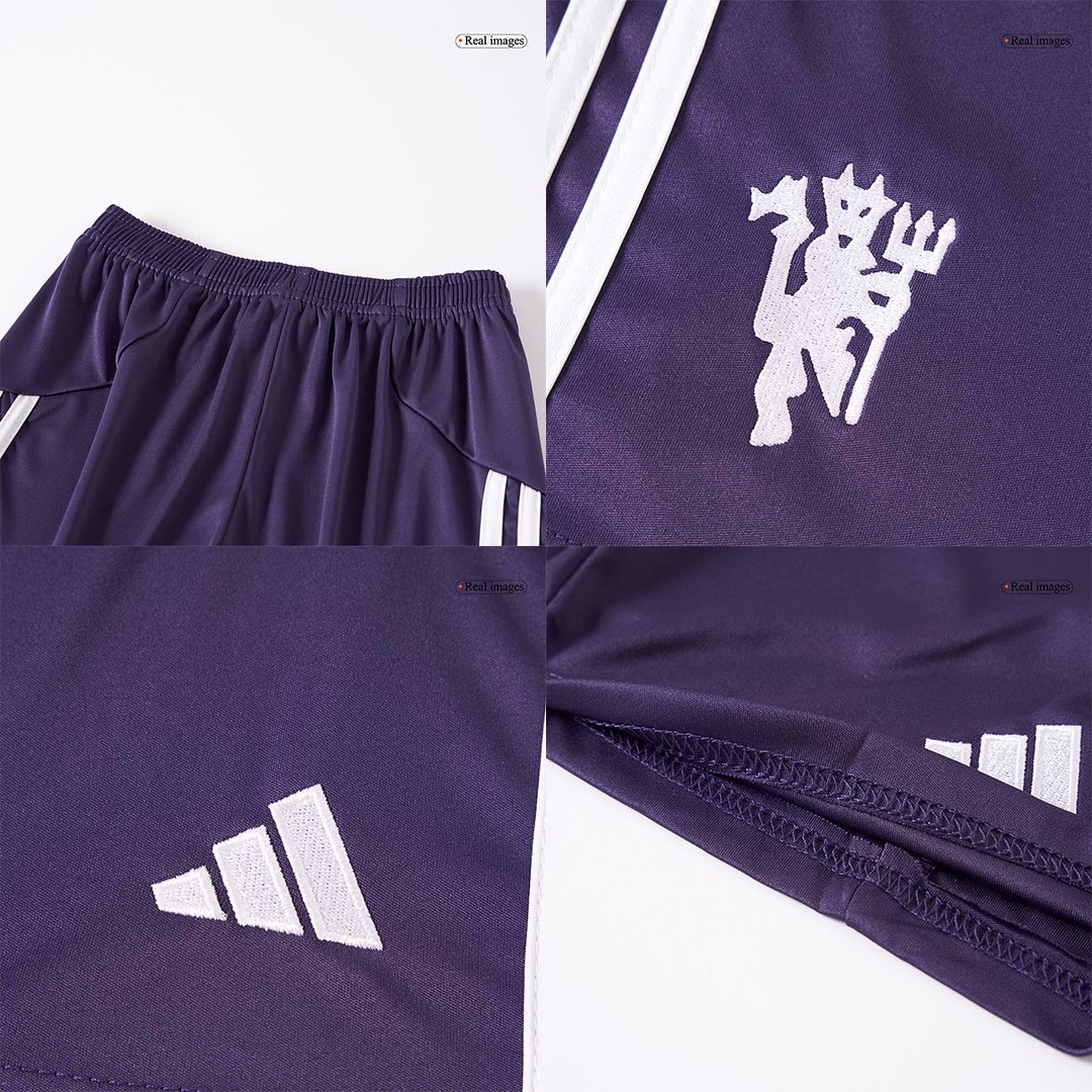 ManU Kinder Trikot Komplett-Set Auswärts 2025/26 – Bild 3