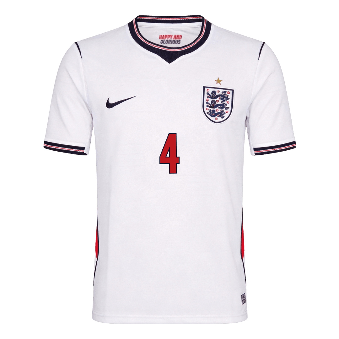 Maglia Inghilterra Mondiale 2026 Casa RICE #4