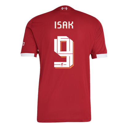 Maillot domicile version joueur Liverpool 2025/26 UCL ISAK #9 Coupe Slim