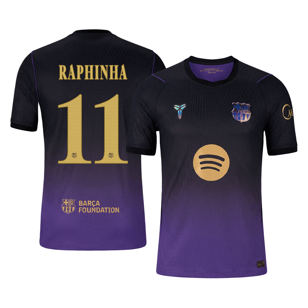 Barcelona Auswärtstrikot 2026/27 – RAPHINHA #11 – UCL (Spielerversion)