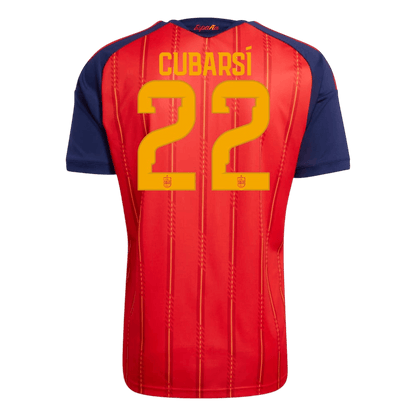 [Champion Edition] Spanien Heimtrikot WM 2026 – CUBARSÍ #22 (Spielerversion)