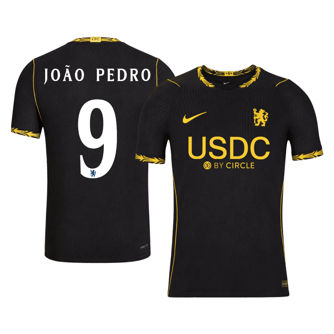 Chelsea Auswärtstrikot 2026/27 – JOÃO PEDRO #9 – UCL (Spielerversion)