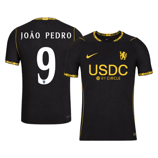 Chelsea Auswärtstrikot 2026/27 – JOÃO PEDRO #9 – UCL (Spielerversion)