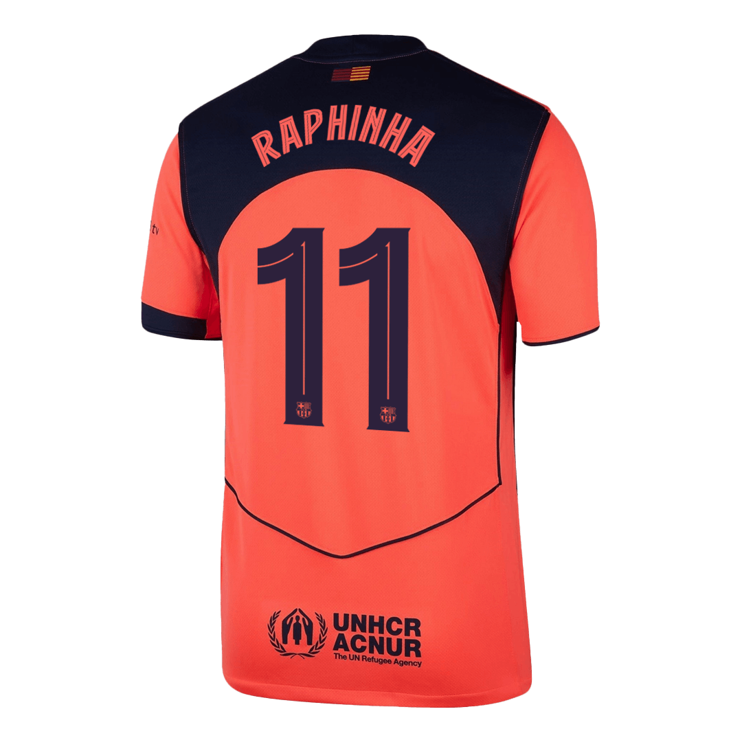 Maglia Barcellona Terza Trasferta 2025/26 UCL RAPHINHA #11