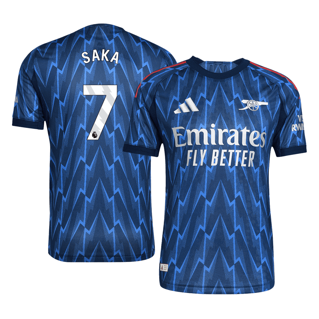 Maillot Extérieur Version Joueur Gunners 2025/26 SAKA #7 Coupe Slim