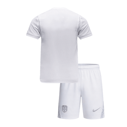 Completo maglia calcio Norvegia per bambini Mondiale Terza Divisa Trasferta 2026