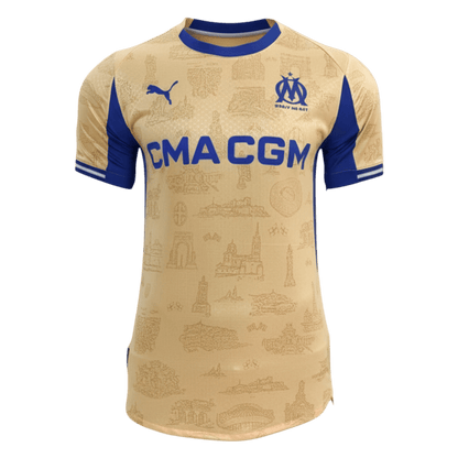 Maglia Marsiglia Versione Giocatore Quarta Divisa Trasferta 2025/26 Slim Fit