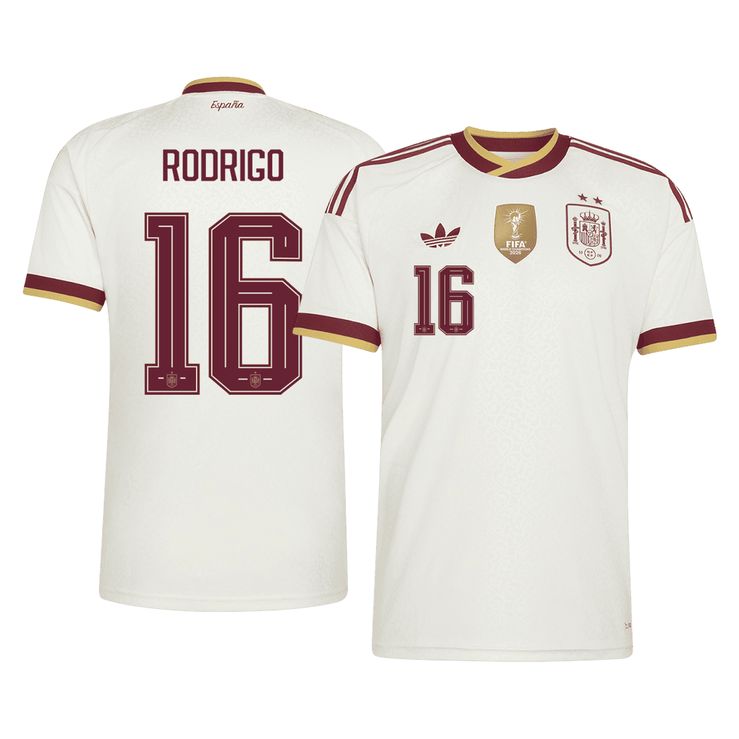 [Champion Edition] Spanien Auswärtstrikot WM 2026 – RODRIGO #16