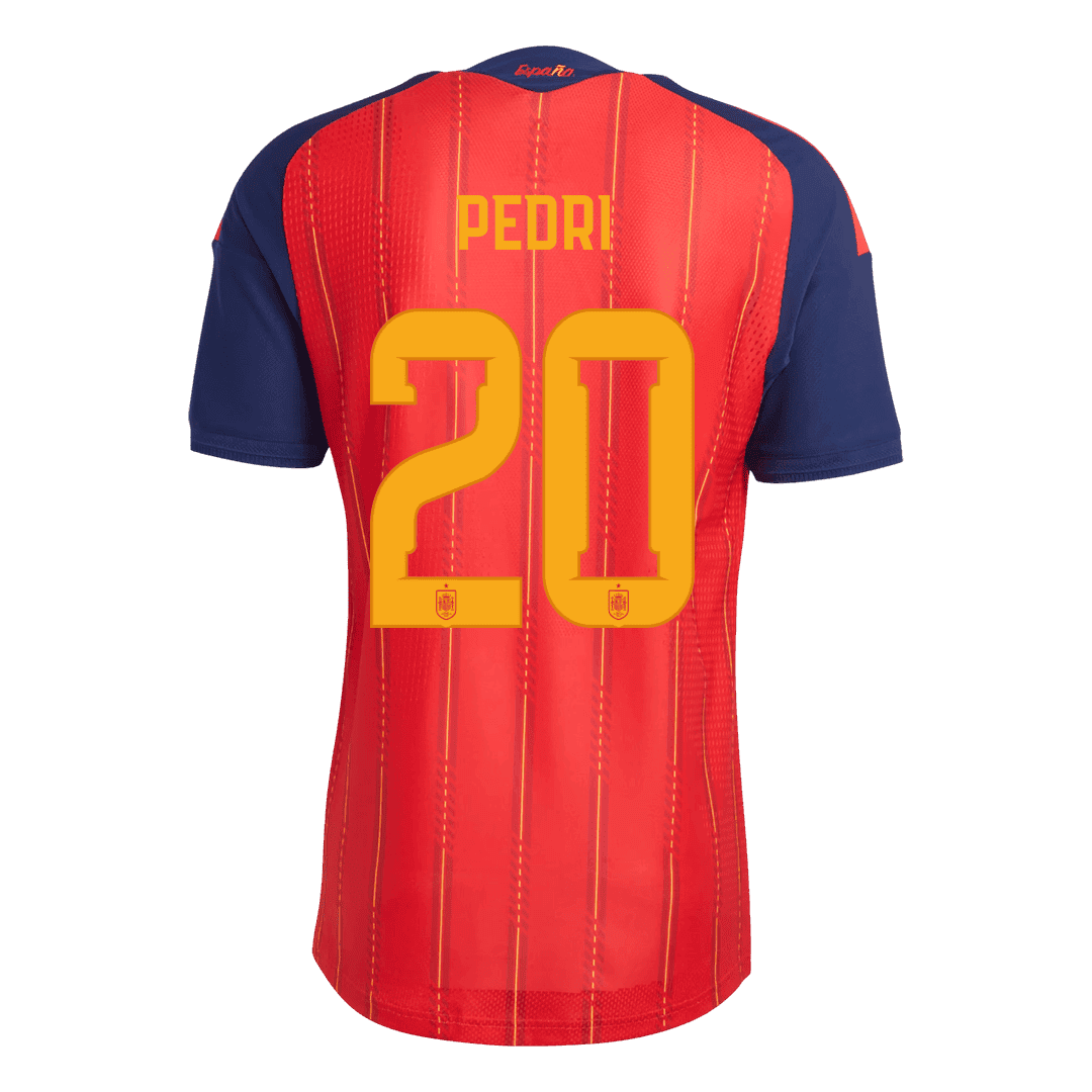 [Champion Edition] Spanien Heimtrikot WM 2026 – PEDRI #20 (Spielerversion)