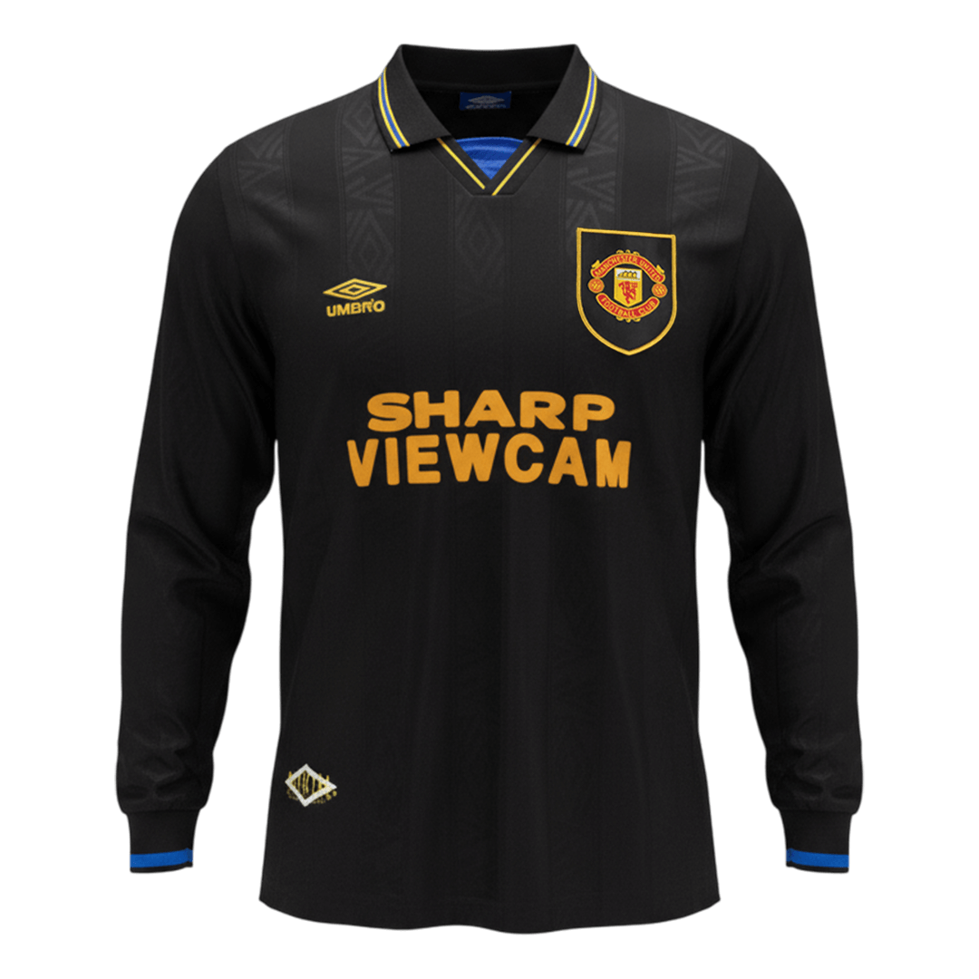 ManU Retro Langarm Trikot Auswärts 1993/94