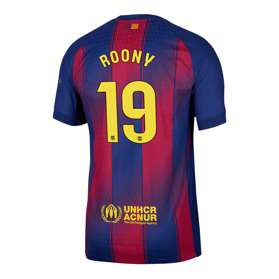 Maglia Barcellona Player Version Home 2025/26 ROONY #19 Slim Fit