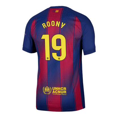 Maglia Barcellona Player Version Home 2025/26 ROONY #19 Slim Fit
