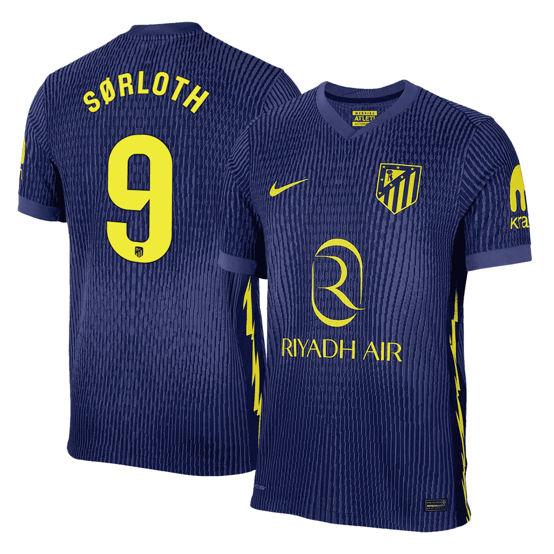 Atletico Madrid Player Version Trikot Auswärts 2025/26 SØRLOTH #9 Slim Fit