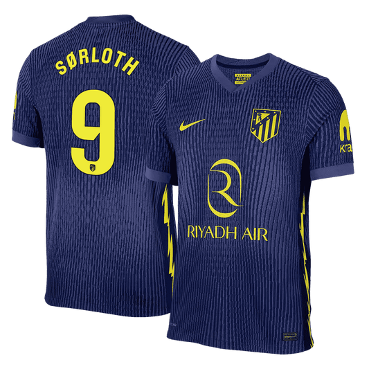 Atletico Madrid Player Version Trikot Auswärts 2025/26 SØRLOTH #9 Slim Fit