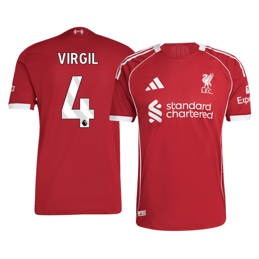 Liverpool Player Version Trikot Heim 2025/26 VIRGIL #4 Slim Fit