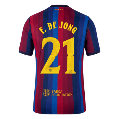 Barcelona Heimtrikot 2026/27 – F. DE JONG #21 – UCL (Spielerversion)