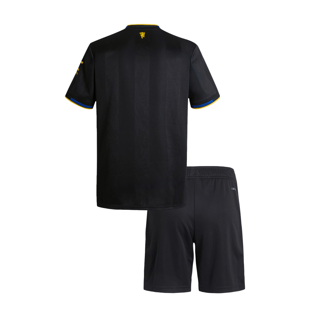 ManU Kinder Trikot Set Drittes Auswärts 2025/26 – Bild 2