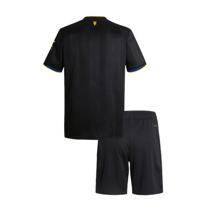 ManU Kinder Trikot Set Drittes Auswärts 2025/26 – Bild 2
