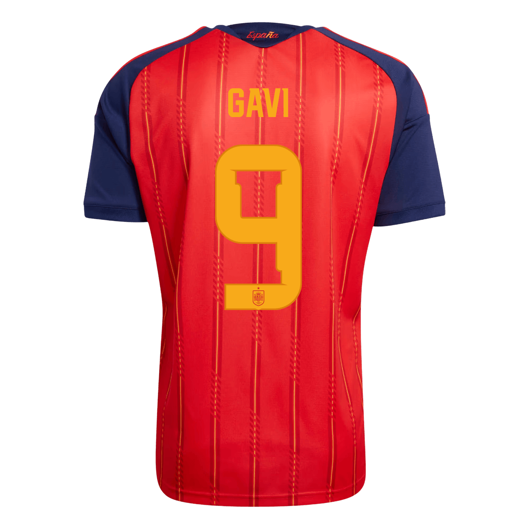 Maillot Coupe du Monde Espagne Domicile 2026 GAVI #9 [PREMIUM]