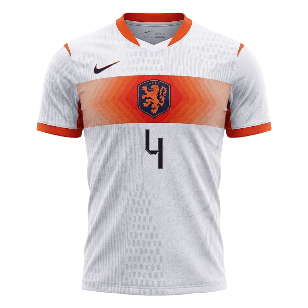 Netherlands World Cup Player Version Trikot Auswärts 2026 VIRGIL #4 Slim Fit