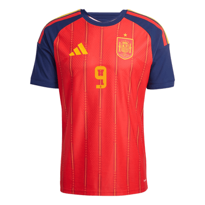 Spagna Coppa del Mondo Versione Giocatore Maglia Casa 2026 GAVI #9 Slim Fit