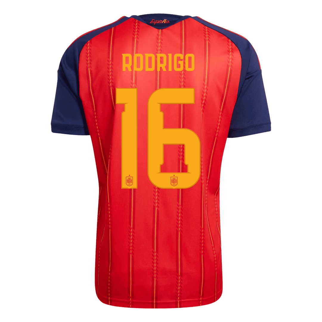 [Champion Edition] Spanien Heimtrikot WM 2026 – RODRIGO #16 (Spielerversion)