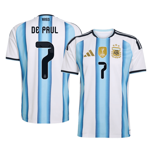 Argentina World Cup Trikot Heim 2026 DE PAUL #7 [PREMIUM]