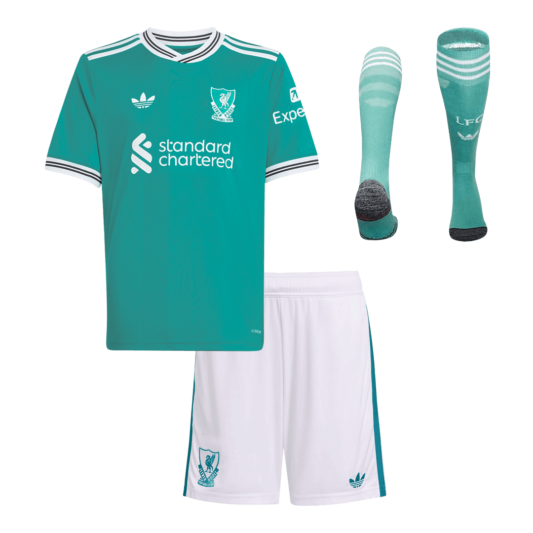 Liverpool Kinder Trikot Komplett-Set Drittes Auswärts 2025/26