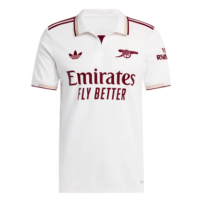 Maglia Arsenal versione giocatore terza divisa trasferta 2025/26 Slim Fit