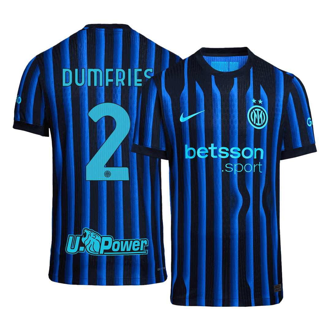 Inter Milan Maglia Versione Giocatore Home 2025/26 DUMFRIES #2 Slim Fit
